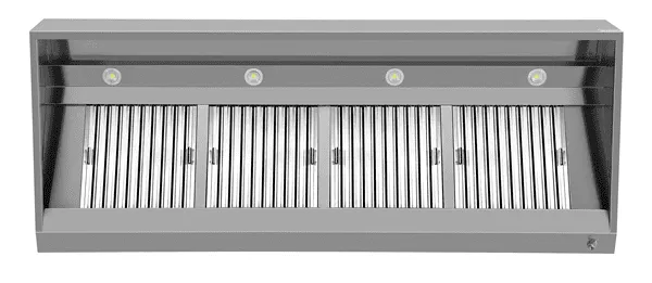 Wandmontierte Haube 950 – B2400xD950xH400