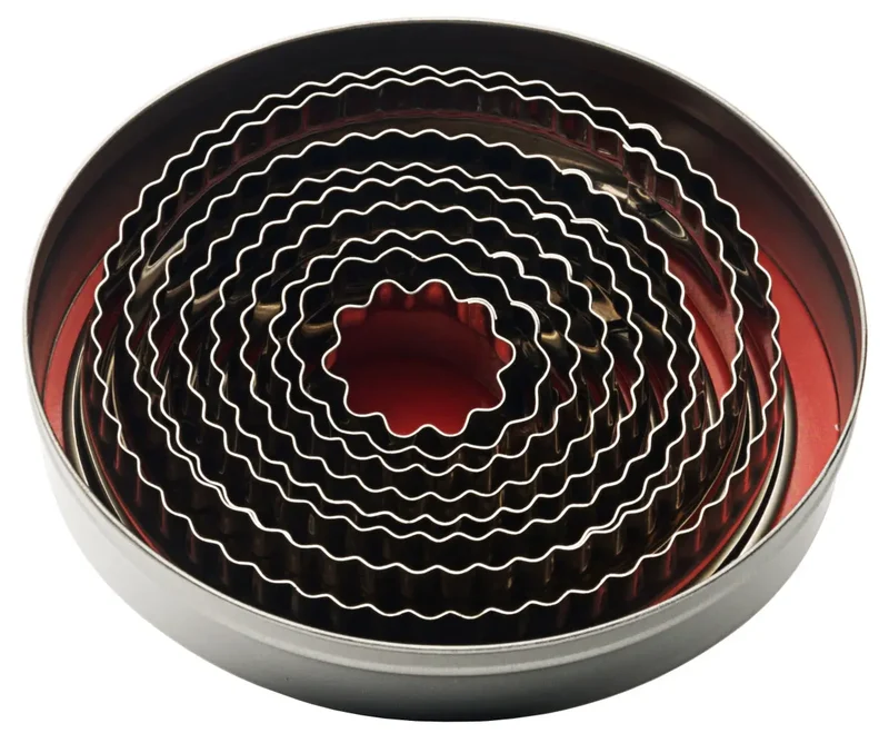 Ausstechformen oval gewellt