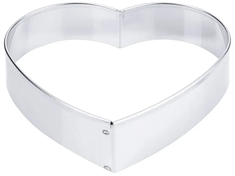 Ausstechform Edelstahl Ausstecher Herzschlag 5,5-7,5 cm
