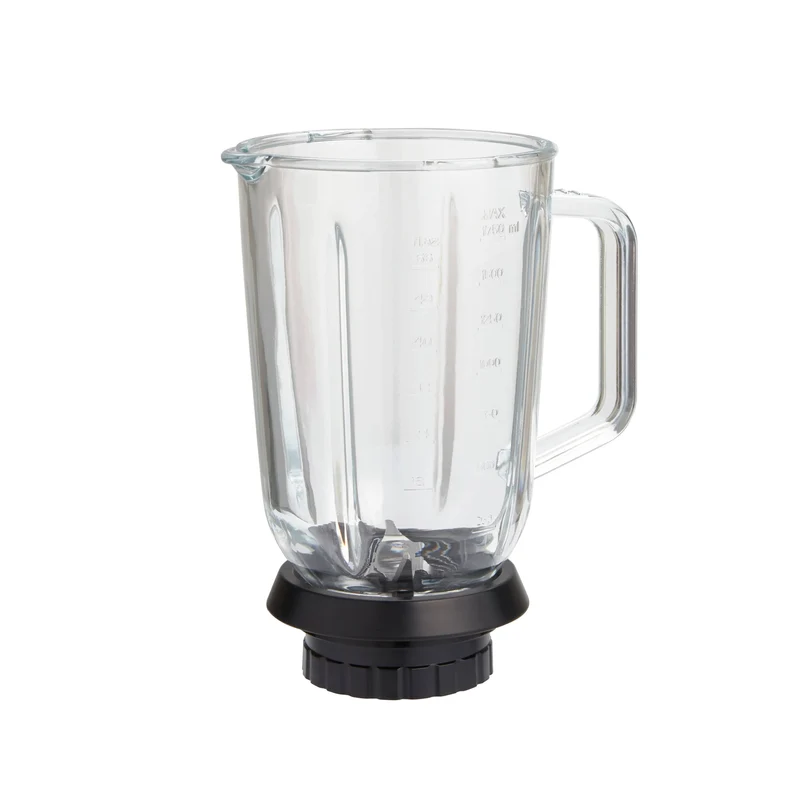 Glas-Mixbehälter inkl. Messereinheit und Sicherungsring (OHNE Deckel) | NUTRI-BLENDER GLAS