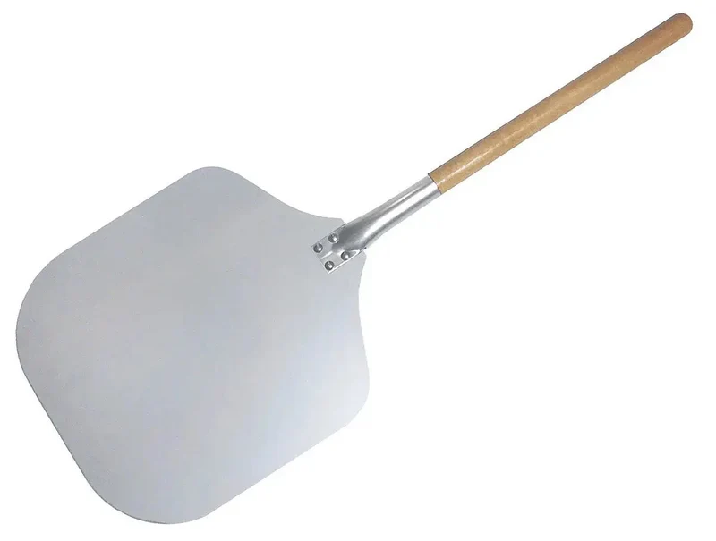 122cm Pizzaschaufel 23x18cm Schaufel aus Aluminium mit Holzstiel