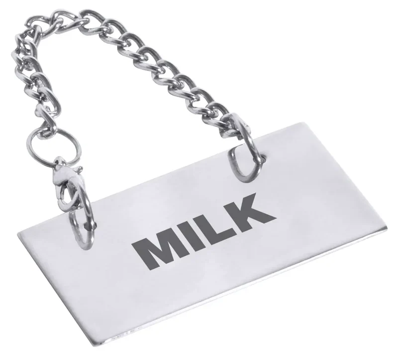 Schild für Kannen MILK