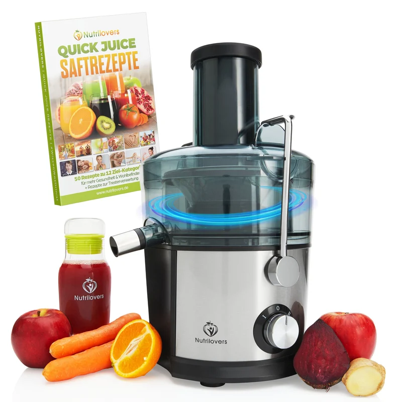 QUICK-JUICER (B) Zentrifugal-Entsafter mit XXL-Einfüllöffnung und Edelstahl-Sieb