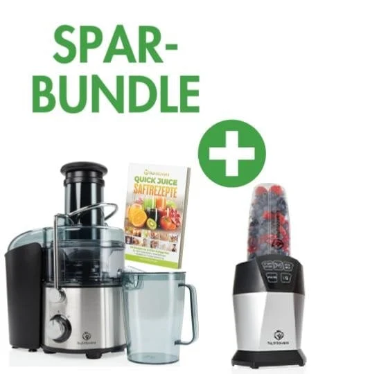 QUICK-JUICER MAX + NUTRI-BLENDER Smoothie-Maker | Spar-Bundle