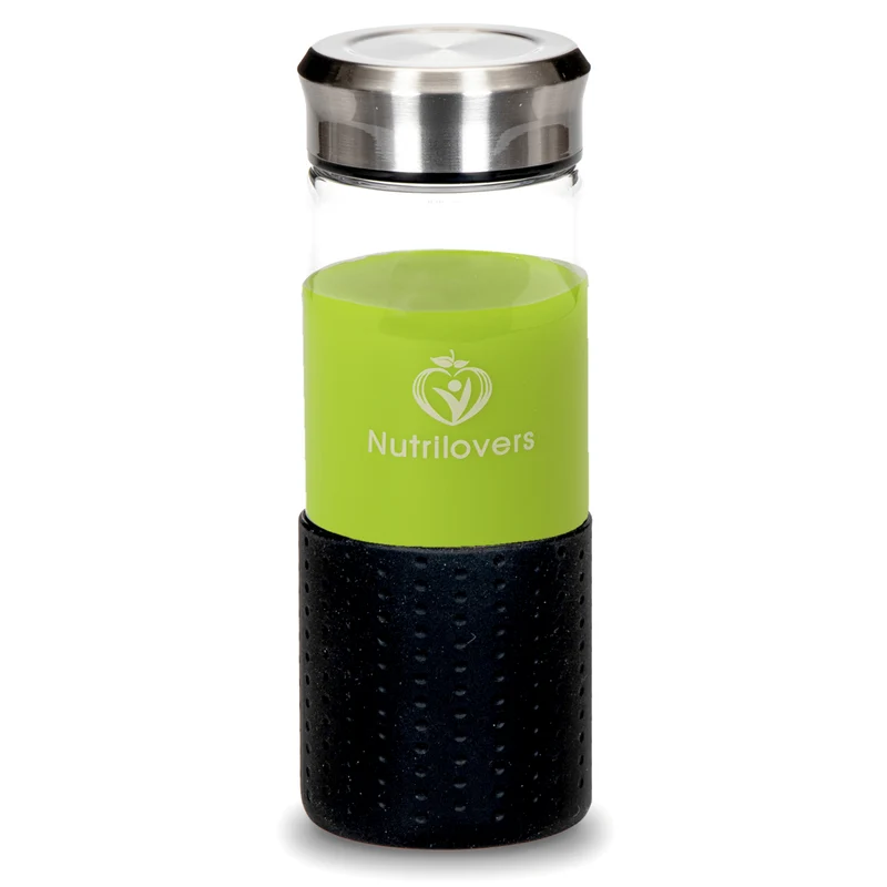 Trinkflasche NUTRI-BOTTLE ICE Gefrierfeste Slow Juice Glasflasche