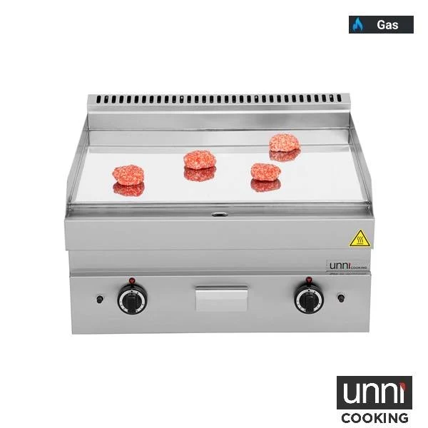 Gas-Bratplatten – Gas-Griddle – CHROM – G65GP20B+C