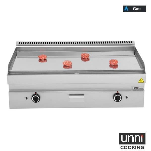 Gas-Bratplatten – Gas-Griddle – CHROM – G65GP30B+C