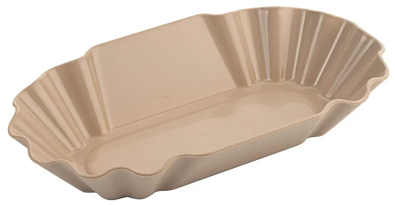 Mehrweggeschirr Pommes frites-Schale 14 cm naturbraun/