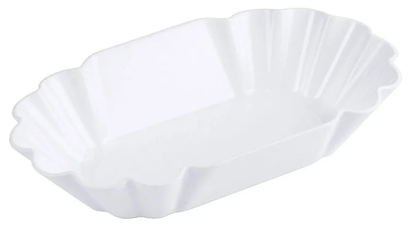 Mehrweggeschirr Pommes frites-Schale 14 cm weiß