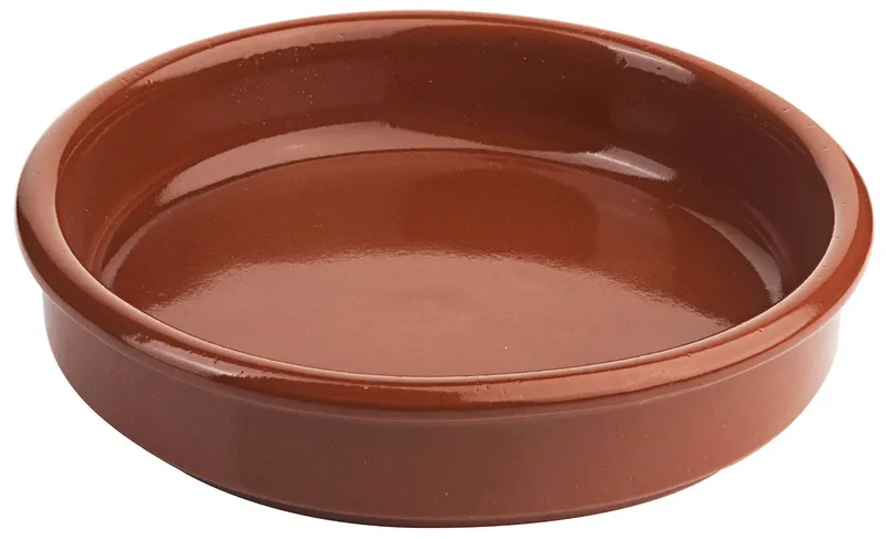 Contacto Tapasschale aus emaillierter Terracotta 0,35 Liter Ø 15 cm – Hitzebeständige Servierschale für Tapas, Ofengerichte & Gastronomie