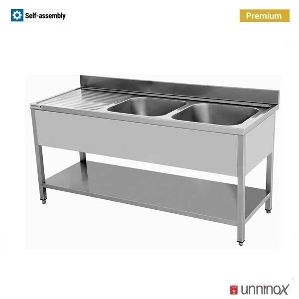 180x70xH85cm – 2 Becken rechts