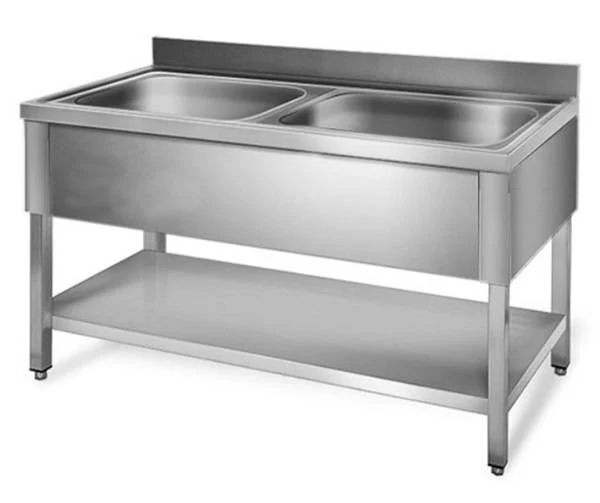 1400x700xH850mm 2 Becken – Mitte
