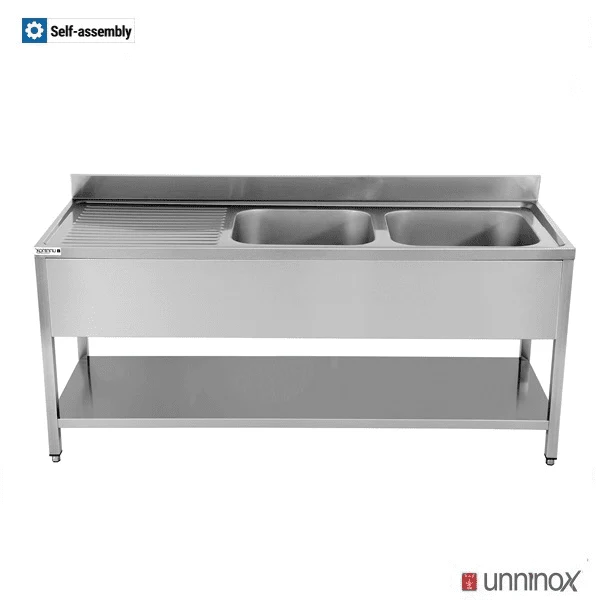 1600x700xH850mm 2 Schalen Rechts