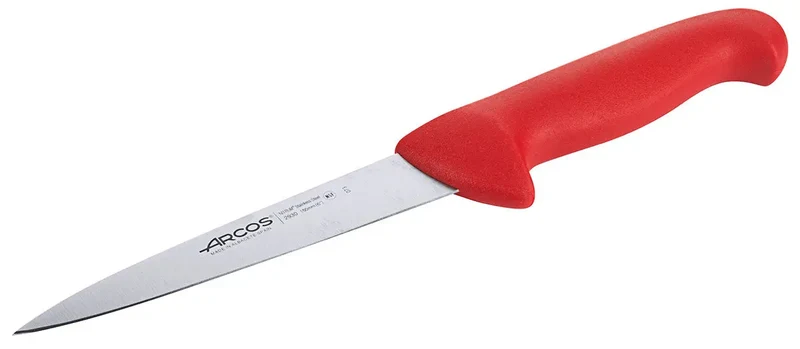 Filetiermesser HACCP rot 15cm
