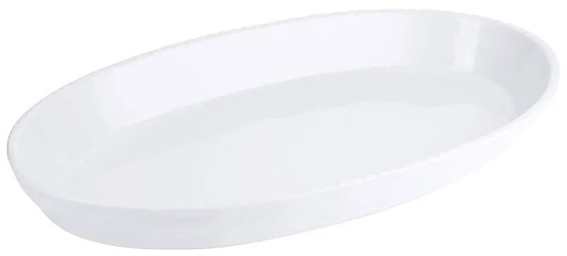 Auflaufform Backform Porzellan weiß 42,0 x 25,5 x H5,0 cm