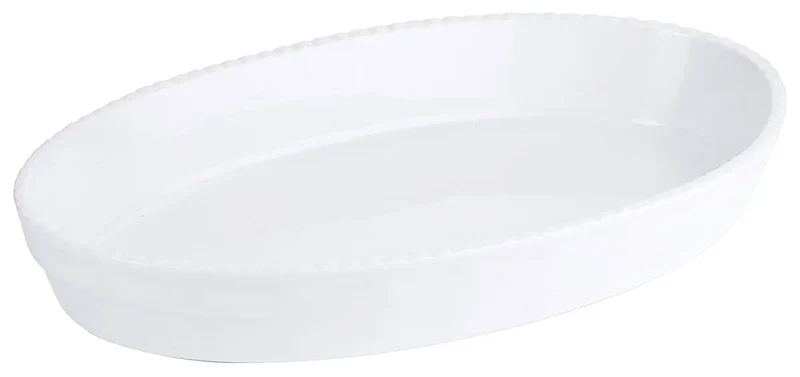 Auflaufform Backform Porzellan weiß 32,0 x 19,5 x H5,0 cm