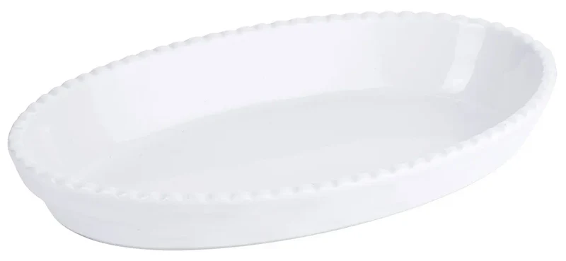 Auflaufform Backform Porzellan weiß 28,0 x 17,0 x H5,0 cm