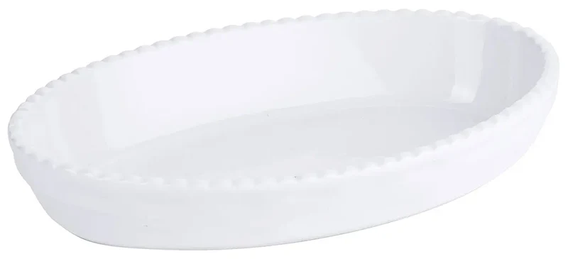 Auflaufform Backform Porzellan weiß 22,0 x 13,5 x H4,0 cm