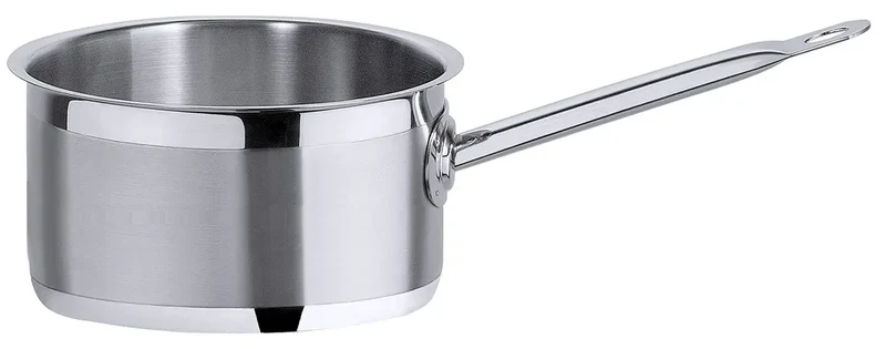 Edelstahl Stielkasserolle hoch mit Rohrgriff Ø 16-24 cm / Serie 2200