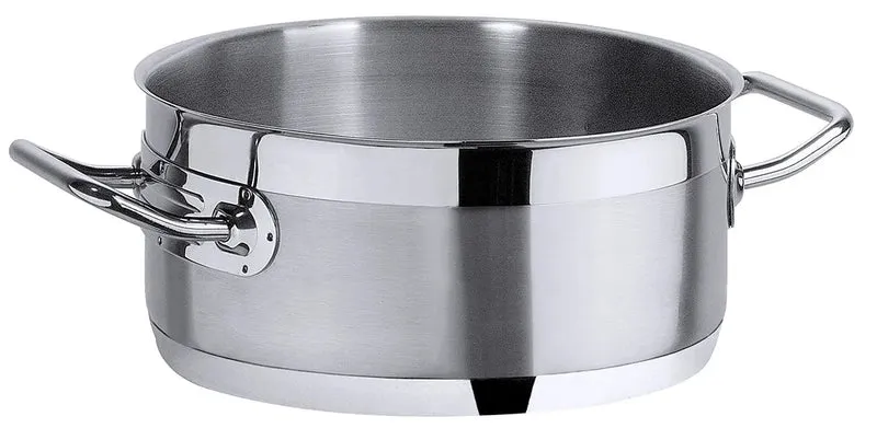 Edelstahl Bratentopf flache Form Ø 16-50 cm / Serie 2200