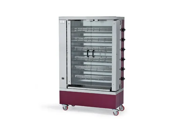 GGF G-6S Gas-Hähnchengrill – Professioneller Edelstahl Grillofen für Gastronomie Grillhähnchen