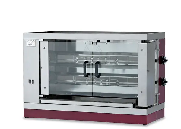 GGF G-2S Gas-Hähnchengrill – Professioneller Edelstahl Grillofen für Gastronomie Grillhähnchen