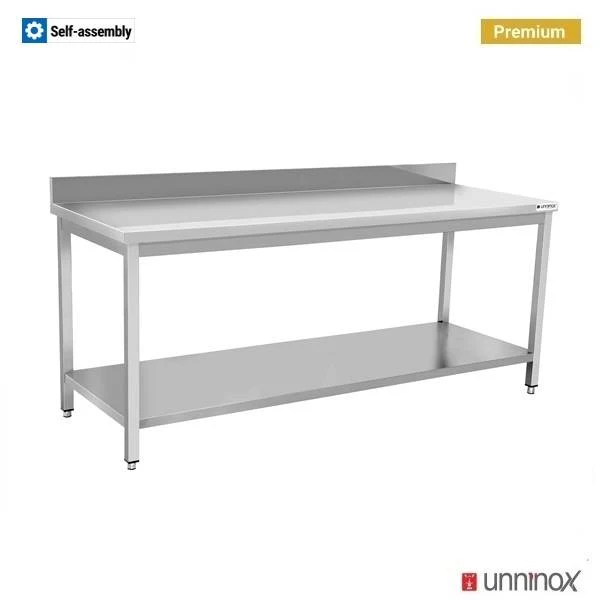 ARBEITSTISCH 600 + AUFSATZ + UNTERGESTELL – 200x60xH85cm