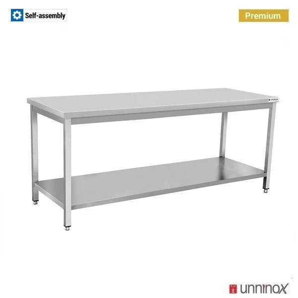 WORKTABLE 700 + OHNE AUFSATZ – 200x70xH85cm