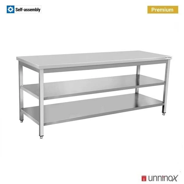 TIEFE 600 mm + OHNE AUFSATZ + DOPPELBODEN – 150x60xH85 cm
