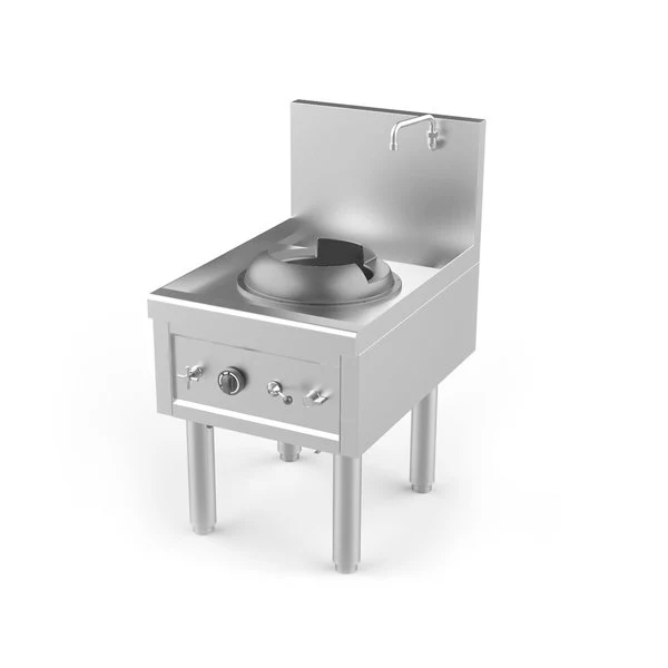 Wok-Herd Gas 1 Brenner Ã˜280mm 27,5kW 610x850x1100mm