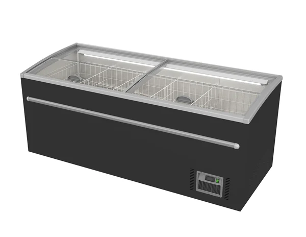 Supermarkt-Gefriertruhe 850L Schwarz