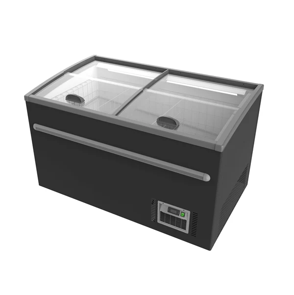 Supermarkt-Gefrierschrank 530L Schwarz