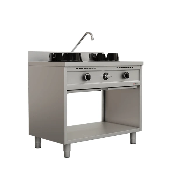 Wokherd Gas-Wok-Herd - 2x15 kW - 2 Kochzonen