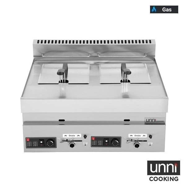 Gasfritteuse 2x8L
