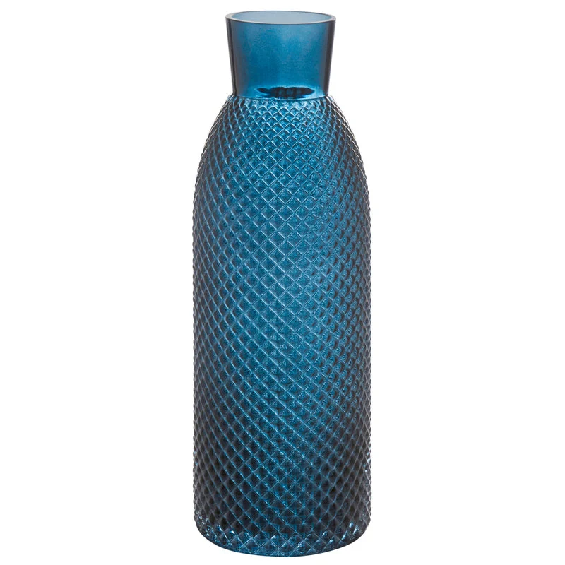 WMF Glasvase dunkelblau H 40,5 cm