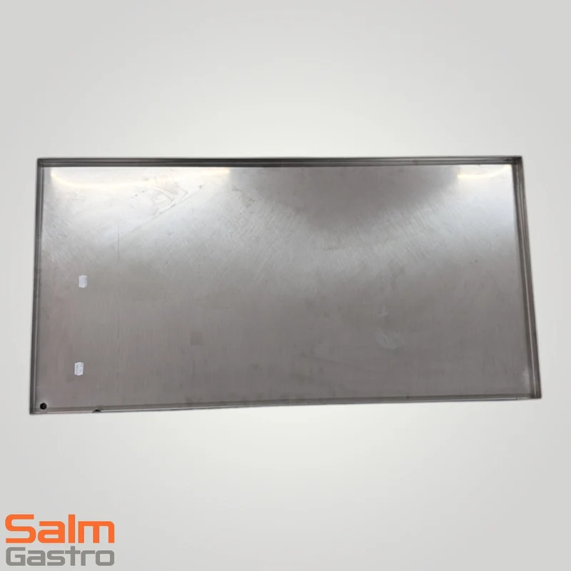 Wandbord 1 Etage für Spülkörbe 2 Borde Aufkantung hinten 30mm Ablauf links