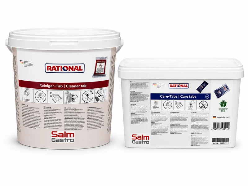 Rational Reiniger 100 Tabs für alle Self Cooking Center SCC + 150 Care Tabs mit CareControl für iCombi Pro/Classic Sparset