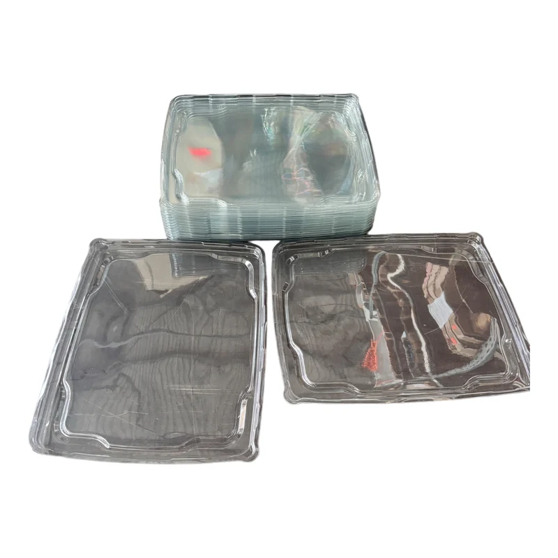 Deli Platten Einweg Deckel 25Stk. RPET transparent H18mm