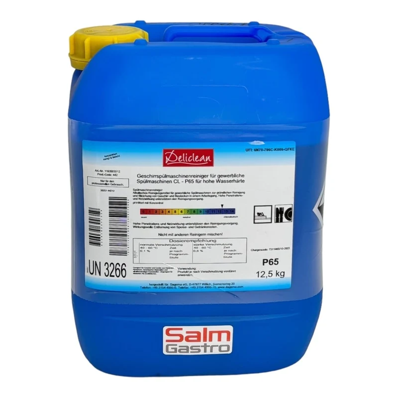 Deliclean Geschirrspülmaschinenreiniger mit Chlor P65 12,5kg