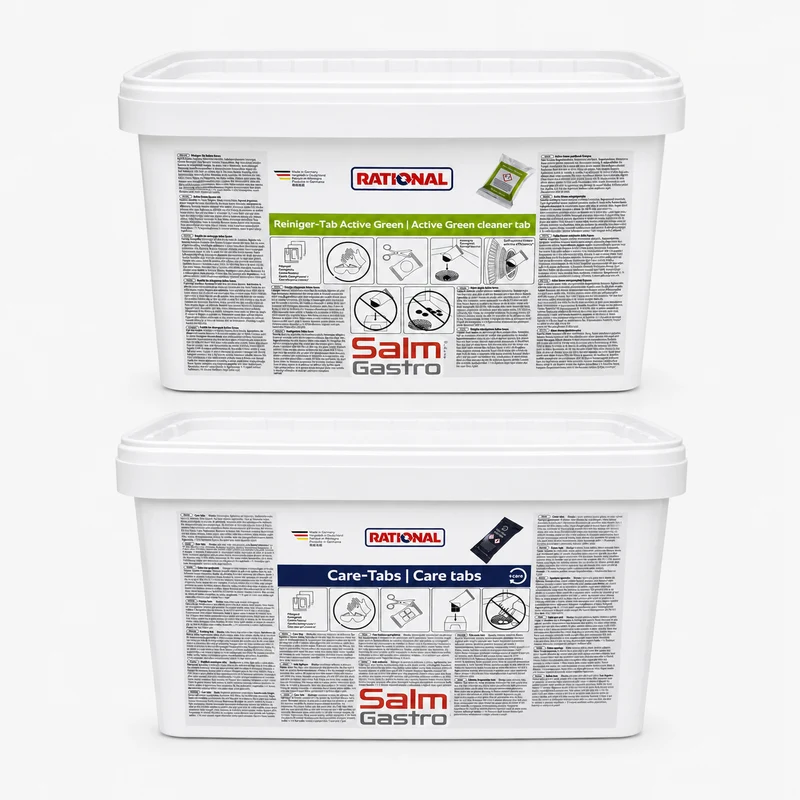 Rational Reiniger 150 Tabs Active Green + 150 Care Tabs mit CareControl für iCombi Pro/Classic Sparset