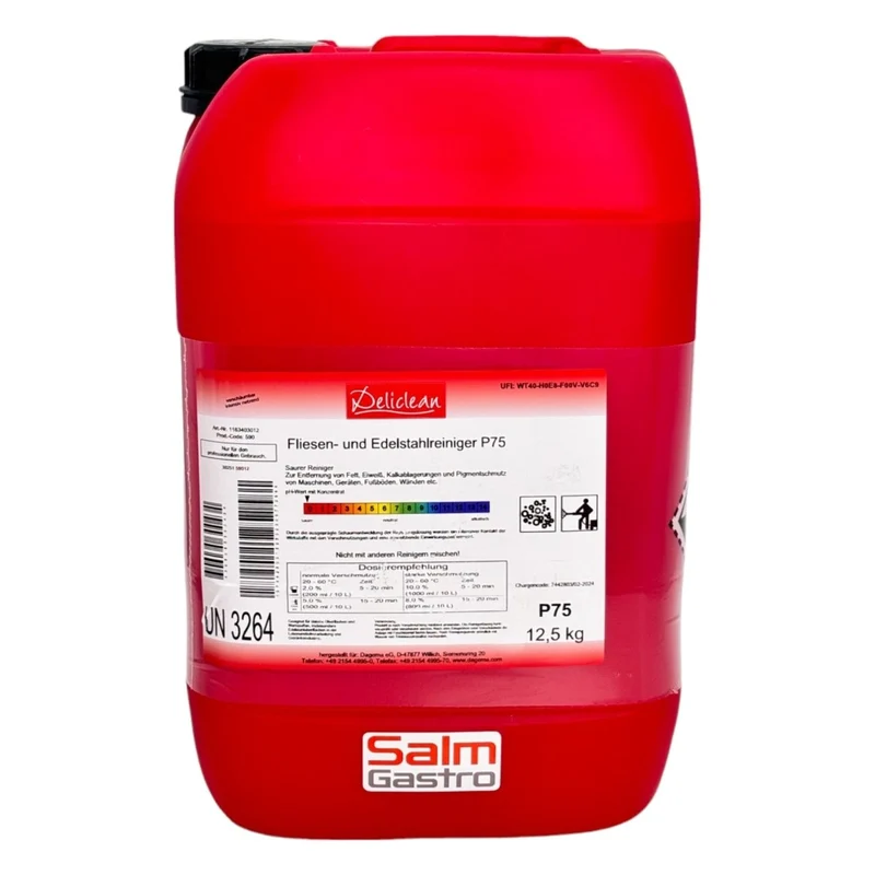 Deliclean Fliesen- und Edelstahlreiniger P75 12,5kg