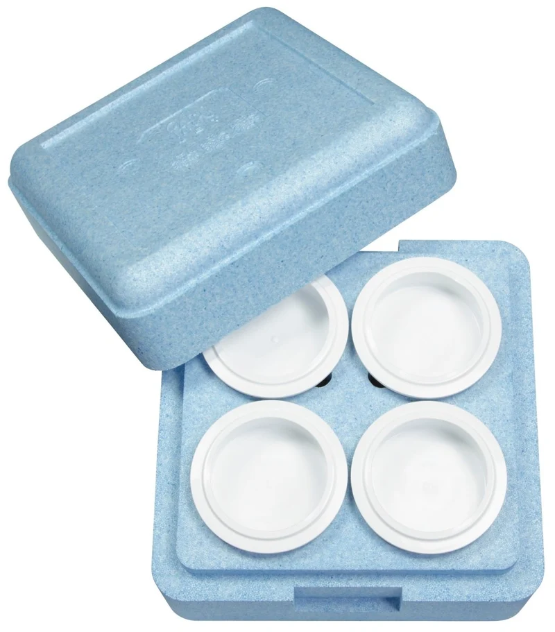 PacoJet Isolierbox für 4 Chromstahlbecher