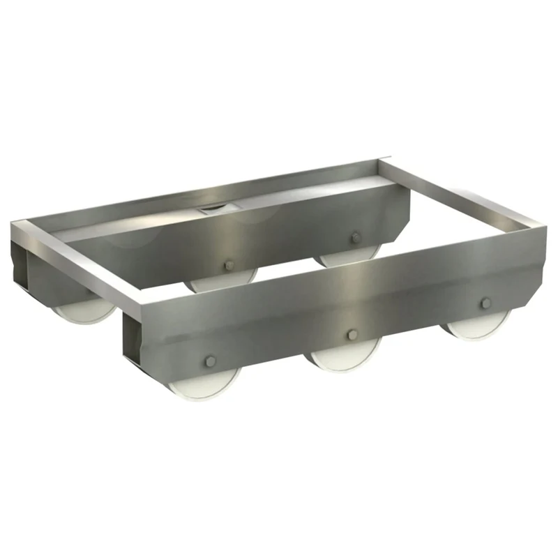 Brökelmann Transportrolli CNS mit Kippmoment, 300 kg