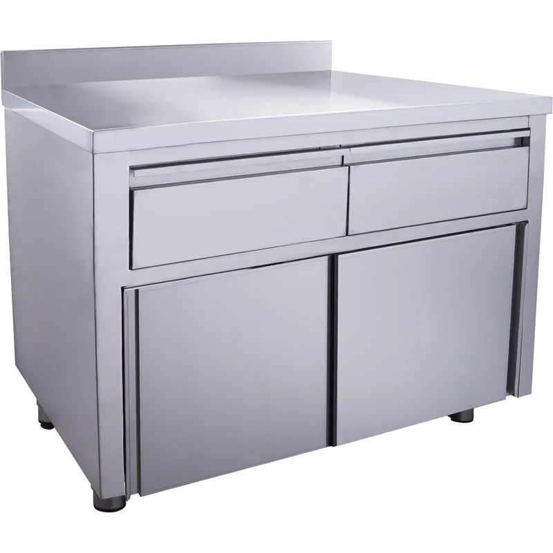 Saro Schiebetürenschrank mit 2 Schubladen und Aufkantung, 1200X700mm