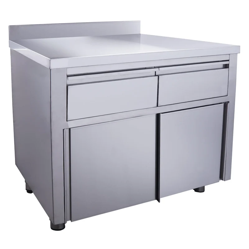 Saro Schiebetürenschrank mit 2 Schubladen und Aufkantung, 1000X700mm