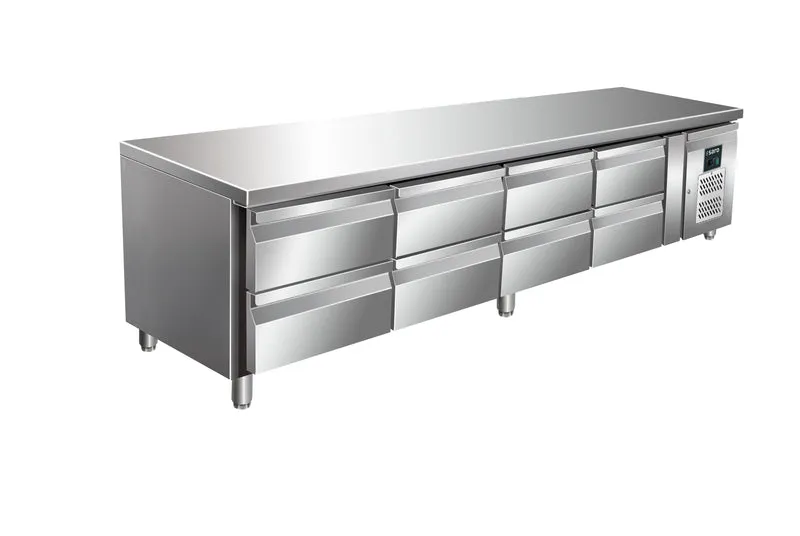 Saro Unterbaukühltisch mit 4x2 Schubladen, Modell UGN 4180 TN