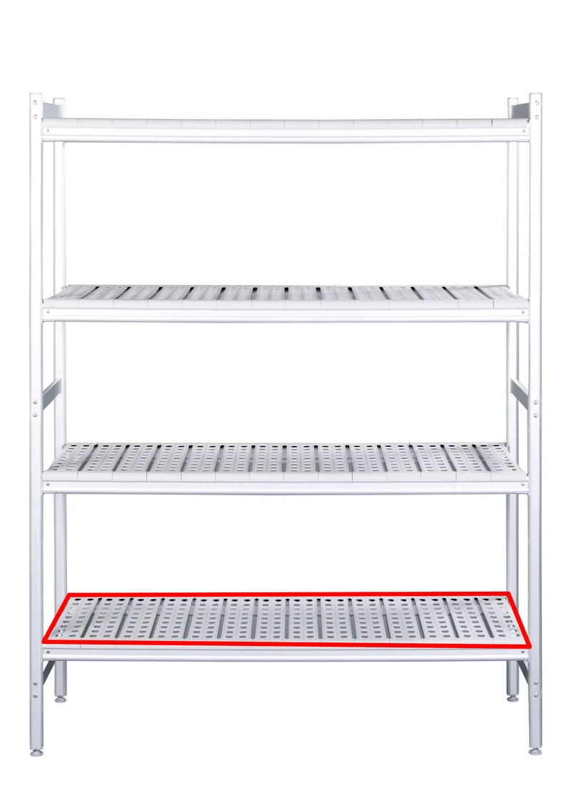 Saro Alu- Regalboden mit Kunstoffrosten 475x620mm