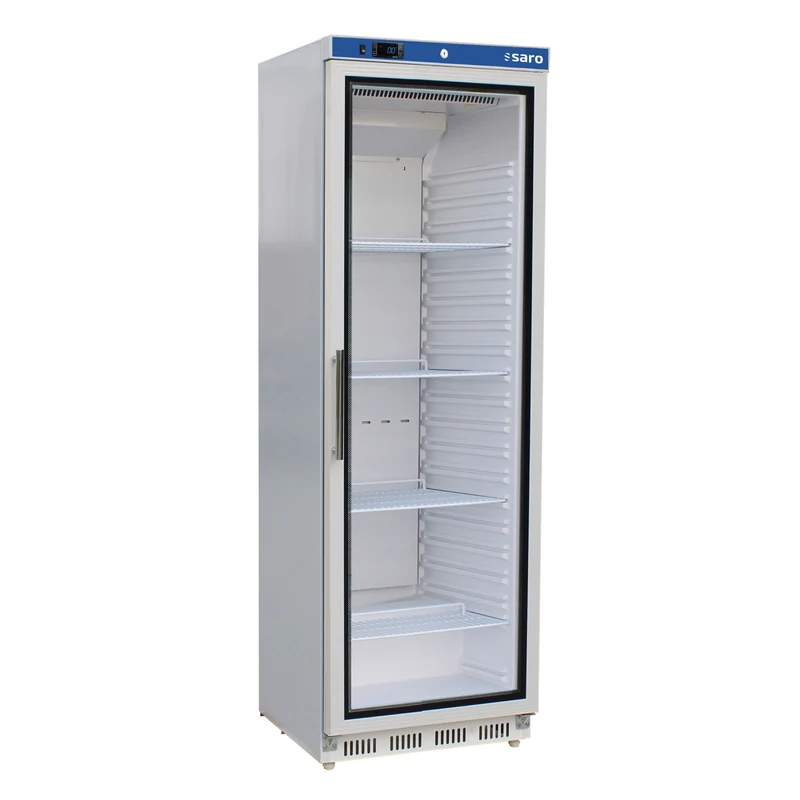 Saro Lagerkühlschrank mit Glastür - weiß, Modell HK 400 GD V2