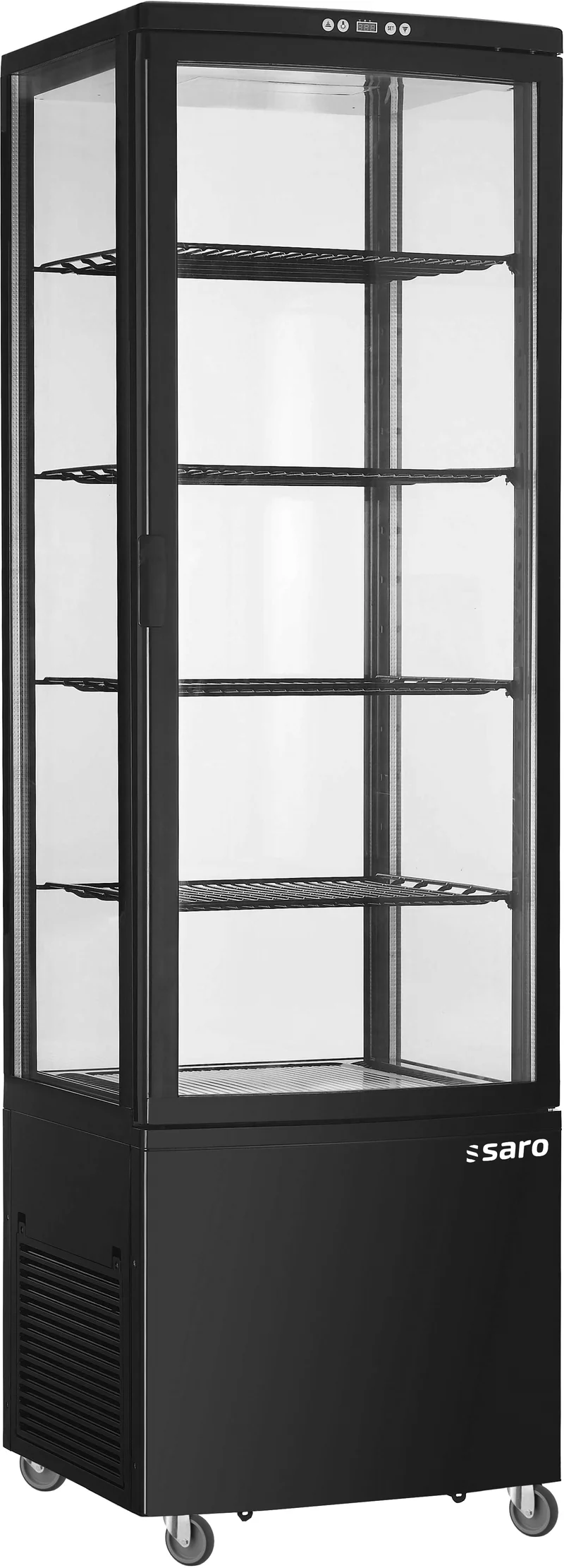 Saro Kühlvitrine 235 Liter, Modell SVEN schwarz