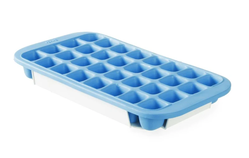 BarUp Eiswürfelform mit Deckel und Bodenwanne – Blau – 337 × 170 mm